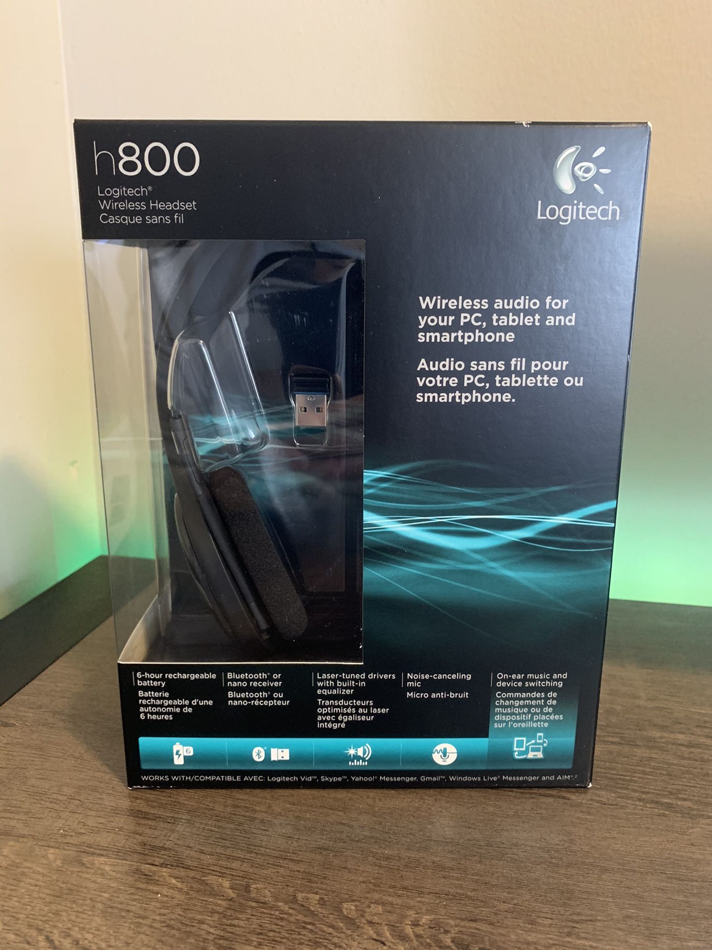 Logitech Wireless Headset h800 - Bluetooth