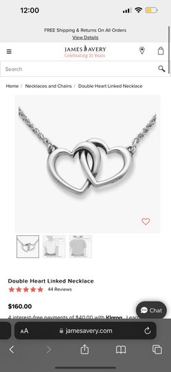 James Avery Heart Necklace 