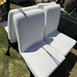 4 White ikea Dining Chairs