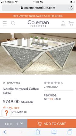 Mirror coffee table