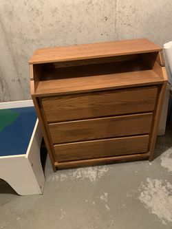 Changing table with draws