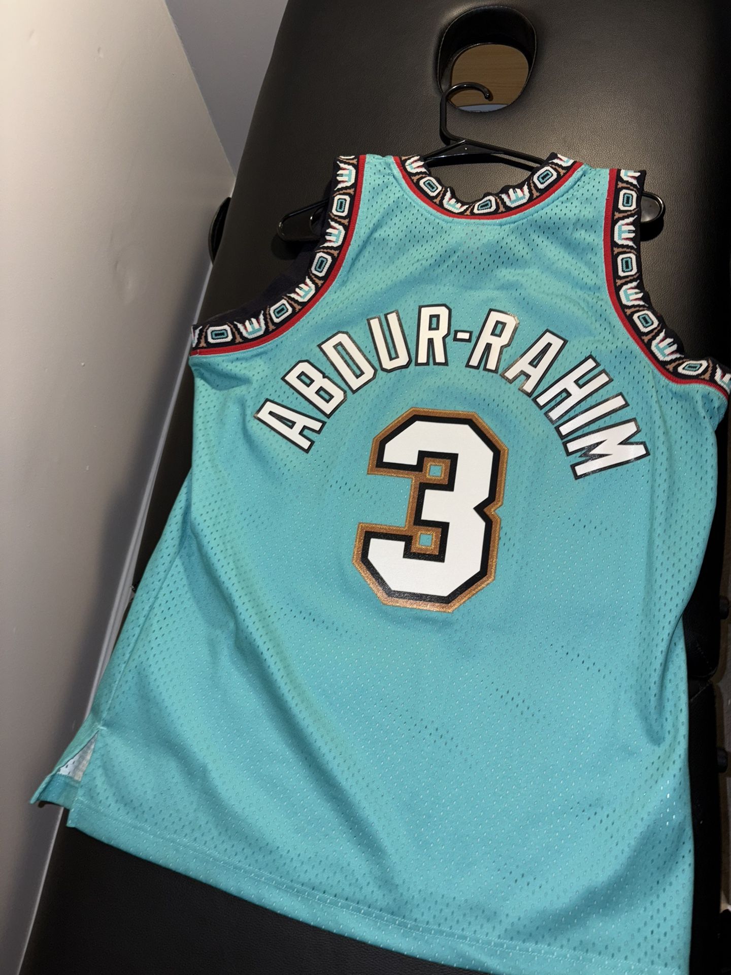 L Shareef Abdur-Rahim Turquoise Vancouver Grizzlies 1996/97 Hardwood Classics Jersey