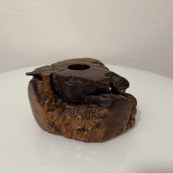 Natural Wooden Candle Holder