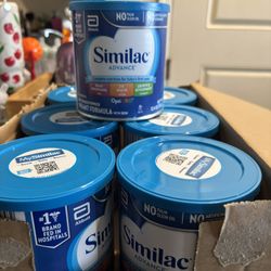 7 UNOPENED Cans Of Similac Advance 