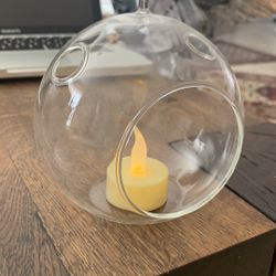 Glass Candle Holder Or ……
