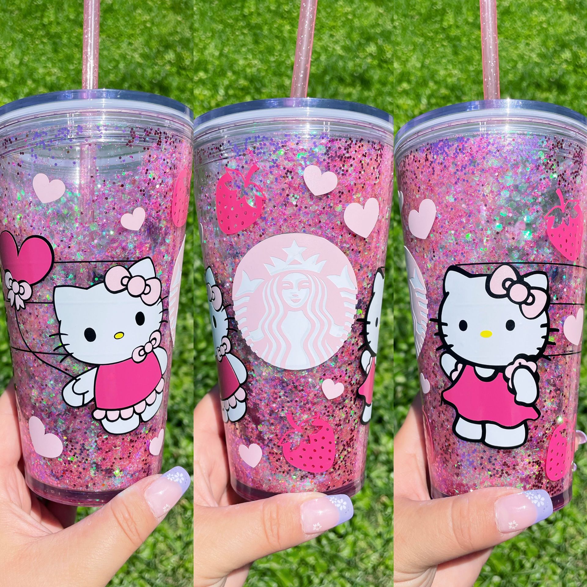 Pink drink Starbucks Snowglobe Tumbler  Tumbler cups personalized, Pink  starbucks cup, Pink drink starbucks