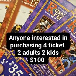 Renaissance Tickets. 