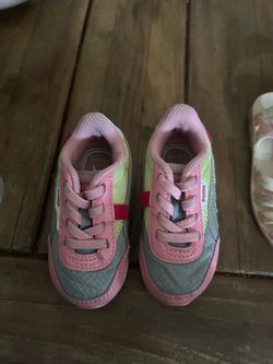 Puma Toddler Sneakers Pink Gray Yellow