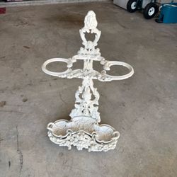 Vintage Cast Iron Umbrella Stand Walking Cane Stand VERY Heavy Duty   PICK UP IN DEER PARK 77536