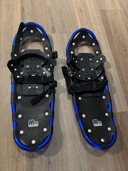 MTN Snowshoes Black and Blue Pair 25 inch w Bag