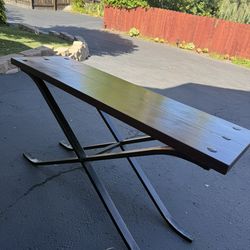 Table - Wood & iron Sofa table