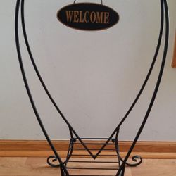 Welcome plant stand