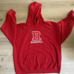 Adult Redondo Beach Baseball Hoodies Red And Gray Set (adult 2xl For Both)