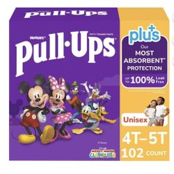 Huggies Pull-Ups Plus Unisex 4/5T 