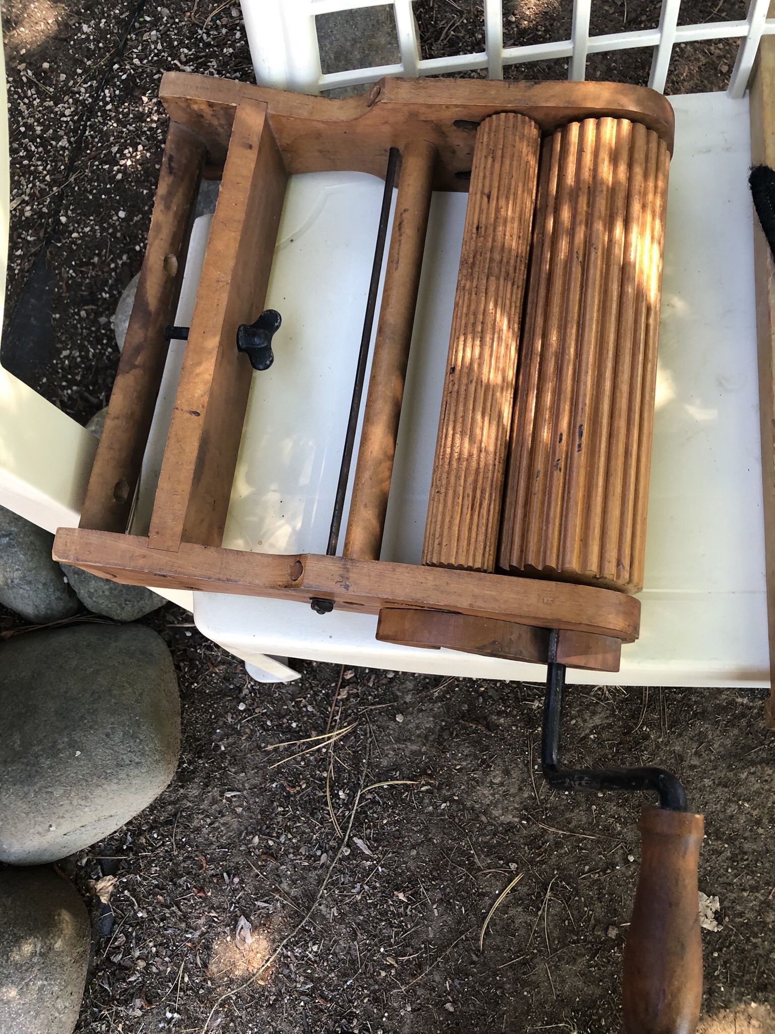 Old Hand Clothes washer Solid Wood. Old