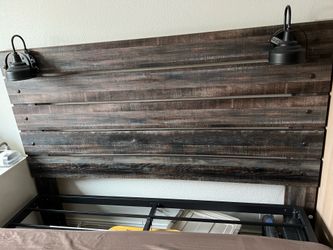 Signature Design by Ashley Drystan Rustic Panel Headboard ONLY. King, Brown