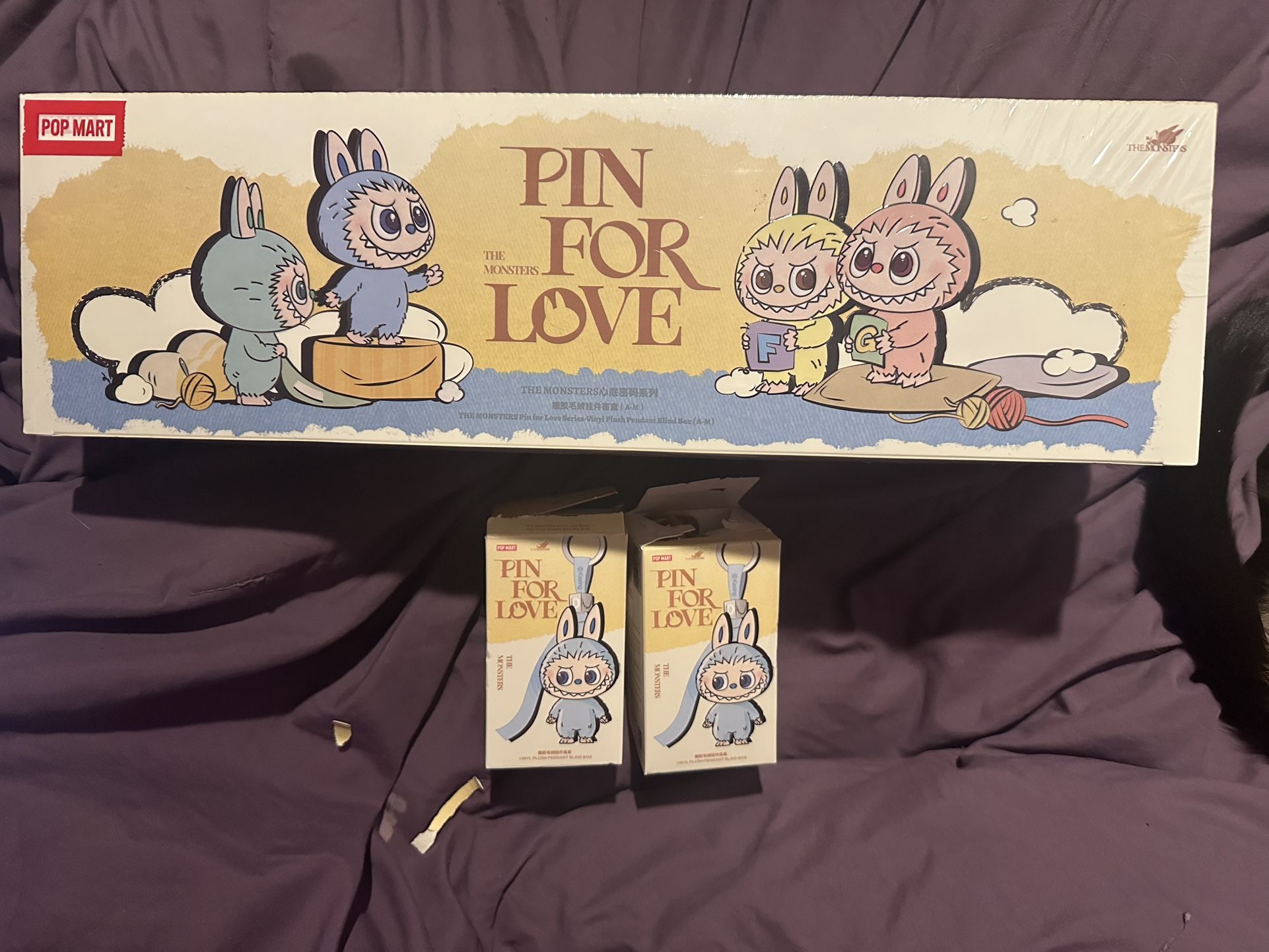 Labubu Pin For Love Full Box With G And I