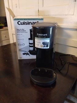 CUISINART TWO TO GO COFFEEMAKER NEW (no mugs)