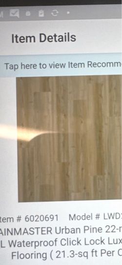 New vinyl flooring waterproof 630 ft.² available