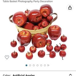 Artificial Apples Decorating 