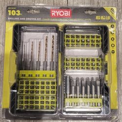 Ryobi 103 PC. Drilling and Driving Kit