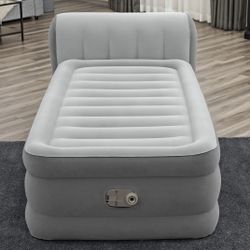 Bestway® Headboard Tritech Airbed Twin 18" with built-in AC pump