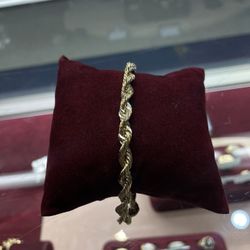10K Gold Rope Bracelet