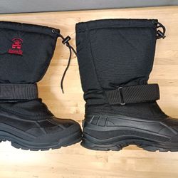 Kamik Winter Snow Heavy Duty Boots Mens Sz US 9 EUR 42 Used Black Great Traction Tread Frontline2 model

Great condition used
US Size: 9
Please check 