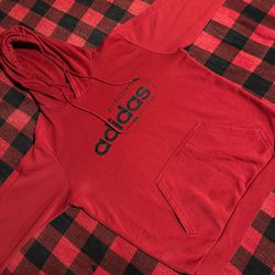 Medium Red Adidas Hoodie In Great Condition