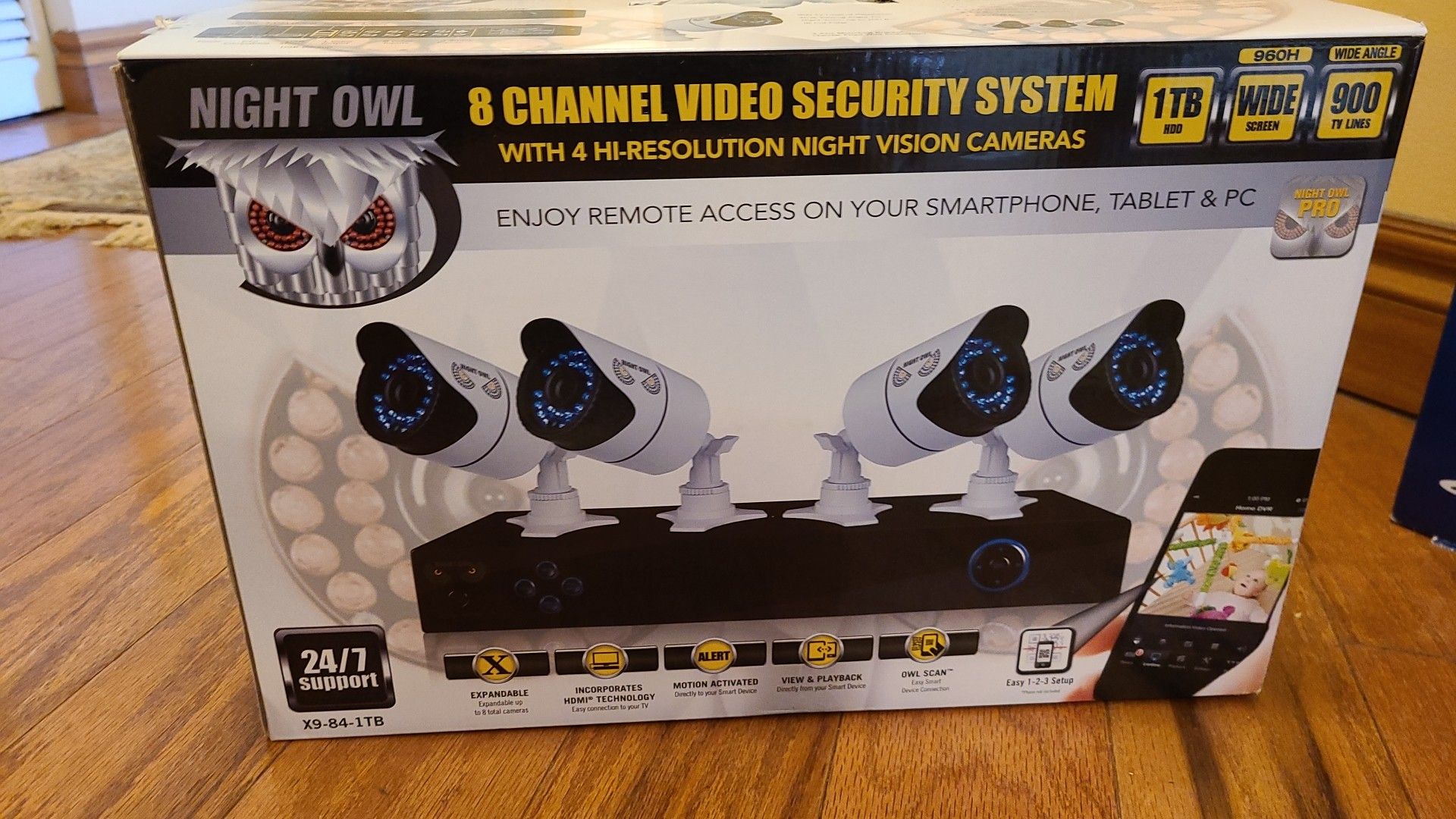 Night owl 8 channel video security system