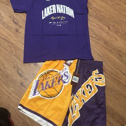 Los Angeles lakers short set