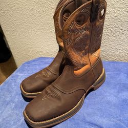 Men’s Brown DURANGO Western Boots Slip And Oil Resistant Like New