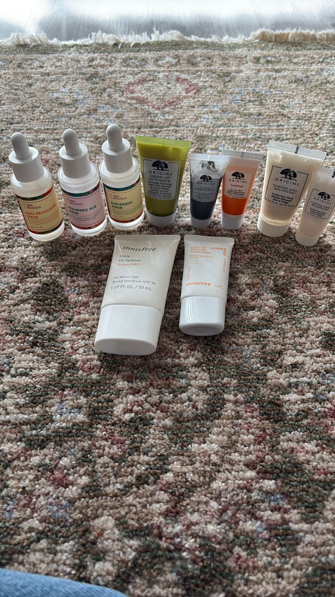 Skin Care Serums, Sunscreen, Masks, And Toner