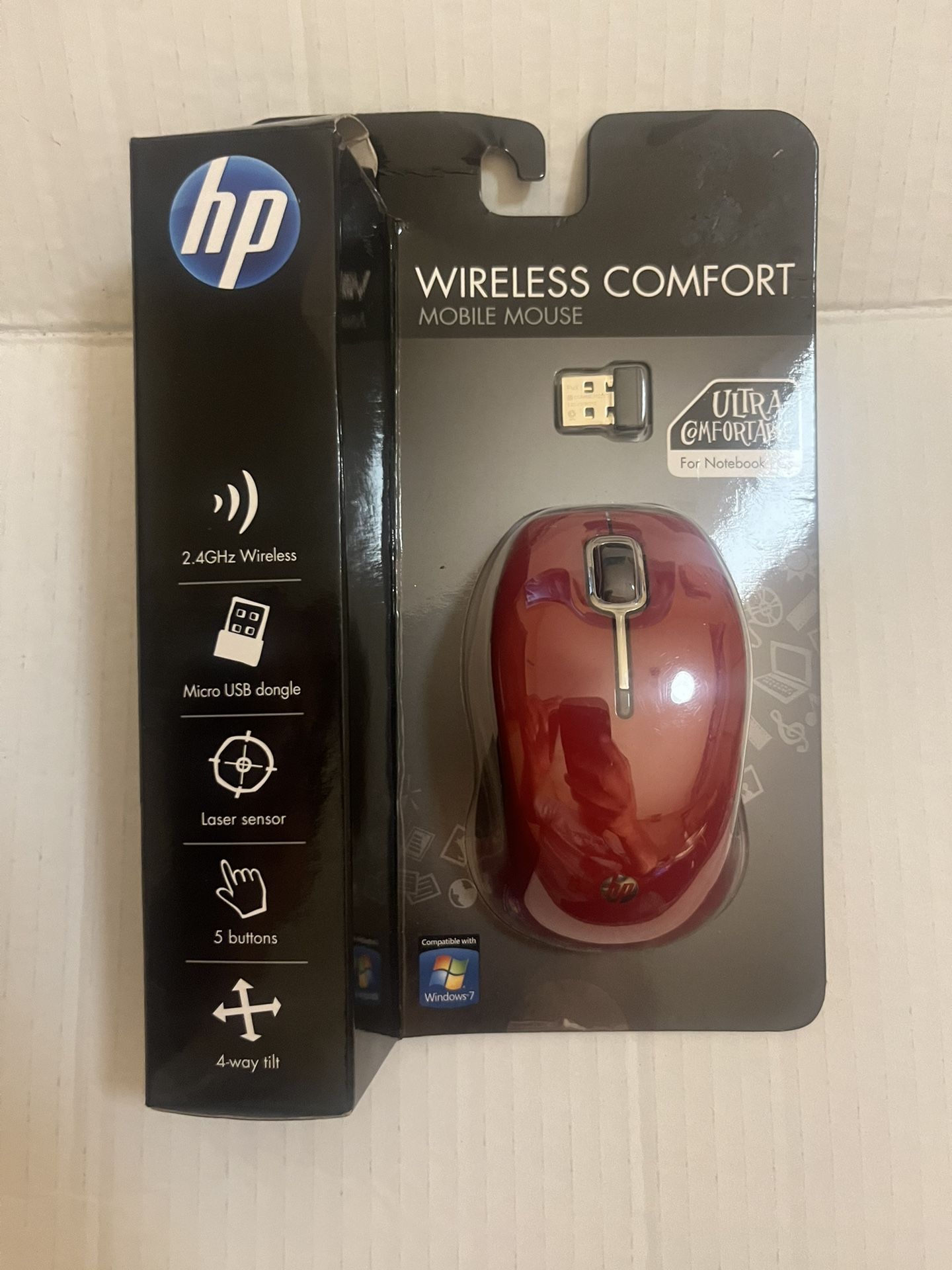 HP Comfortable Cordless Mobile Wireless Mouse for Notebook Laptop Desktop Seal