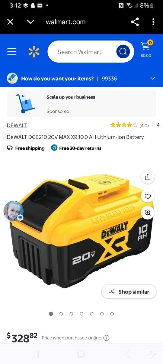 10AH Dewalt Battery And Dewalt Drill Gun
