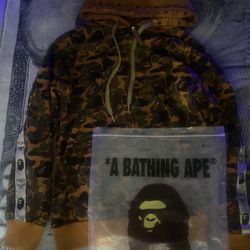 Mcm X Bathing Ape Hoodie Brand New Size Medium  