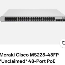 Cisco Meraki MS225-48FP (48-port)