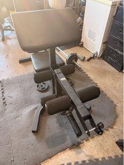 Workout bench/leg workout