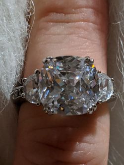 Engagement Ring With White CZ