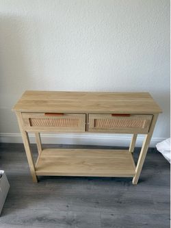 Rattan Entry Way Table