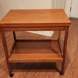 Mid-Century Modern Folding Server Table- Danish/ Scandinavian Style