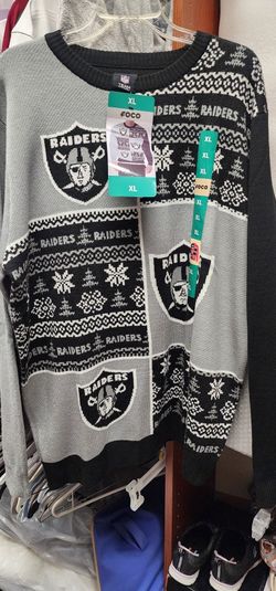 Brand New with all the tags still attached never worn Raiders Sweater. Size XL.