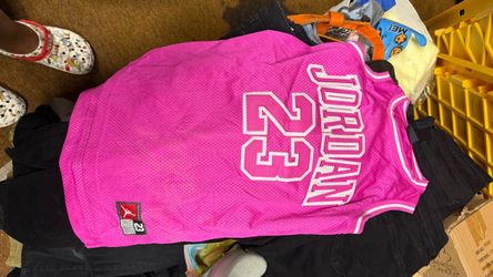 Jordan #23 Pink Basketball Jersey