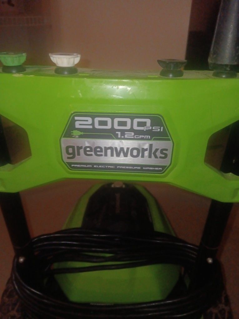 Greenhouse 2000 PSI Electric Pressure Washer