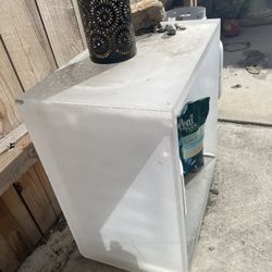 Two Outdoor Containers, Strong And Well Made. With Statue. 