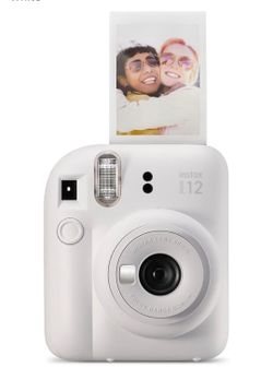 Fujifilm Instax Mini 12 Instant Film Camera, Clay White