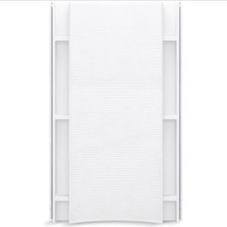 Sterling Accord 1-1/4 in. × 42 in. x 77 in. 1-piece Direct-to-Stud Shower Back Wall in White