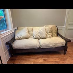 Z Gallerie Vintage Tan Couch