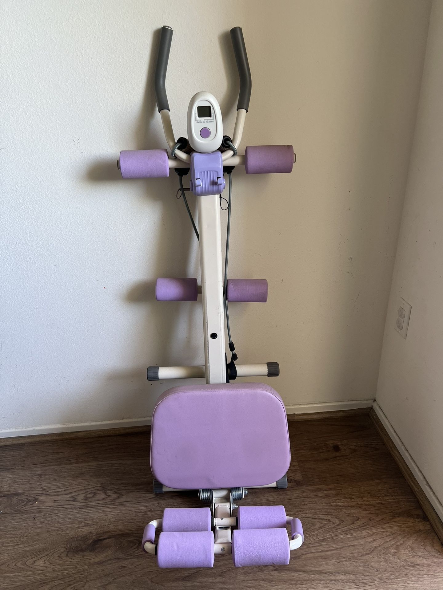 Care Work Out Machine Adjustable Ab Trainer with LCD Monitor, Foldable Core Workout Machine ...