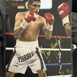 Erik Morales Autograph Boxer Boxing Photo 11x14 JSA COA